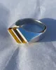 Tiger's Eye Inlay Sterling Silver Ring, Sz. 7.25 sold by Maiden Name