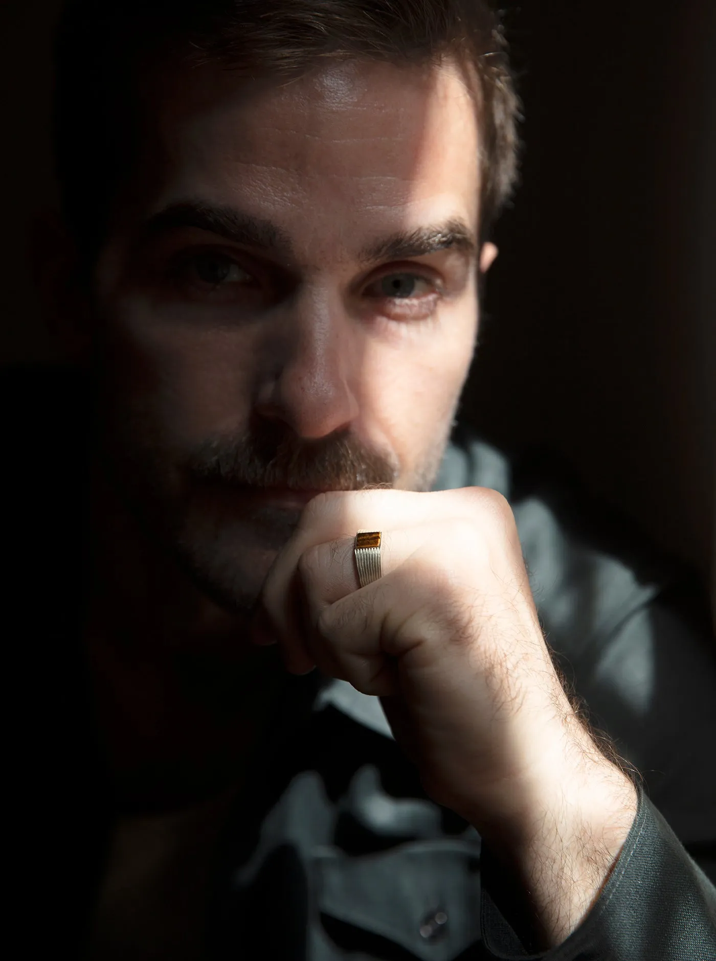 Dan Ring in Malachite sold by Maiden Name product image thumbnail 4