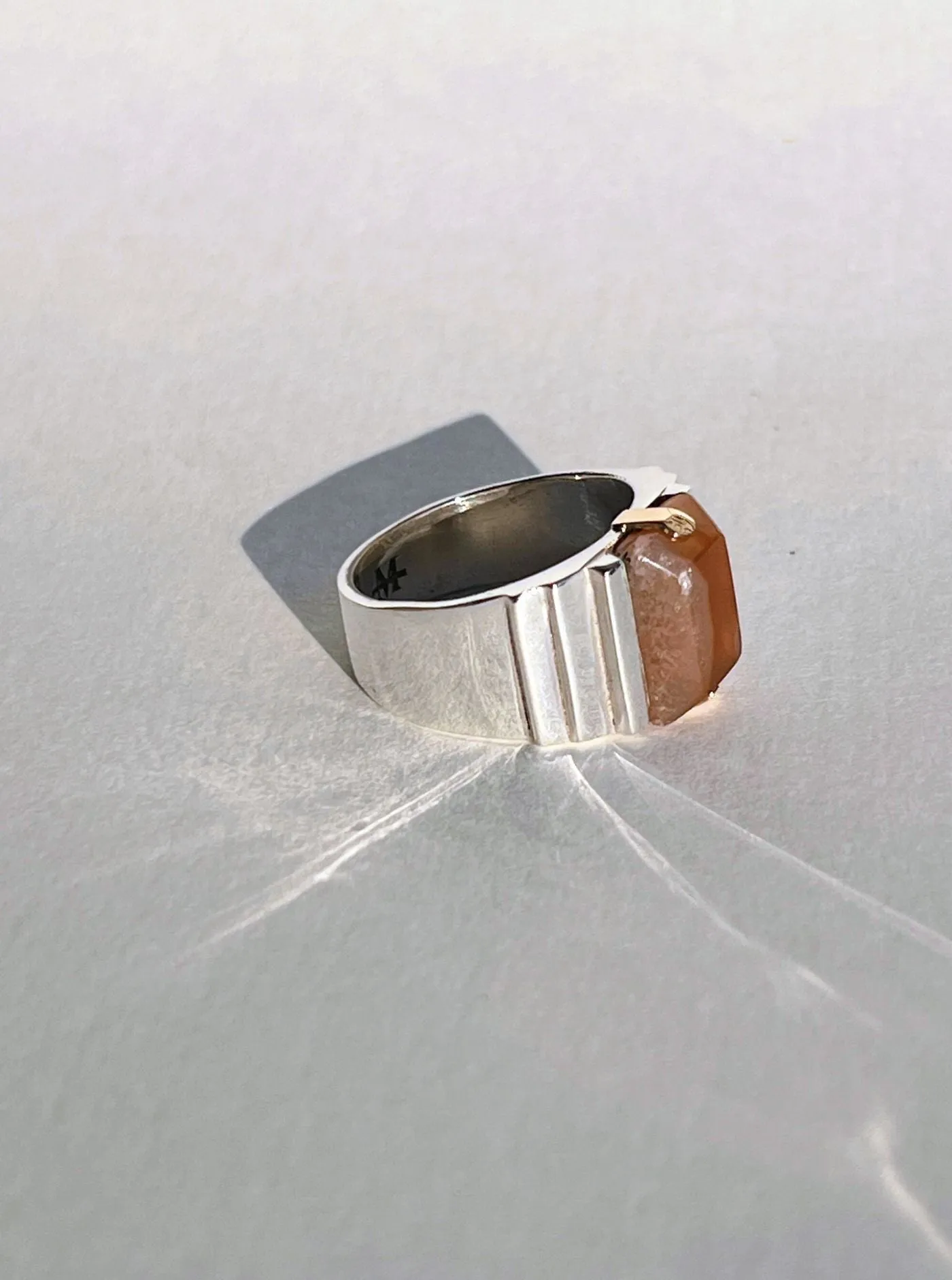 Large Ari Ring in Dual Tone Agate Sz. 10 sold by Maiden Name product image thumbnail 3
