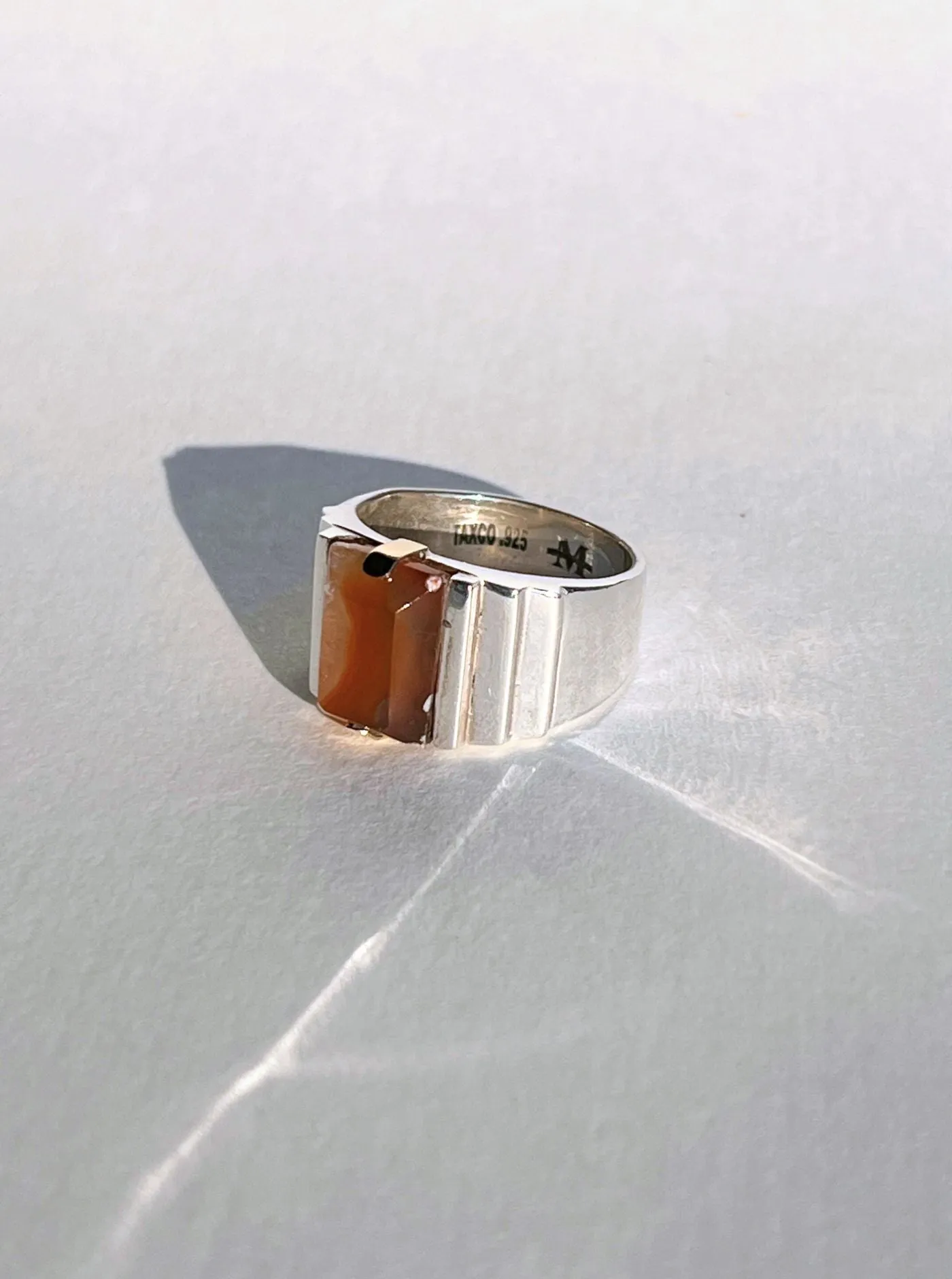 Large Ari Ring in Dual Tone Agate Sz. 10 sold by Maiden Name product image thumbnail 2