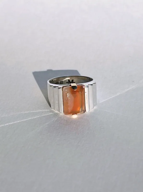 Large Ari Ring in Dual Tone Agate Sz. 10 sold by Maiden Name