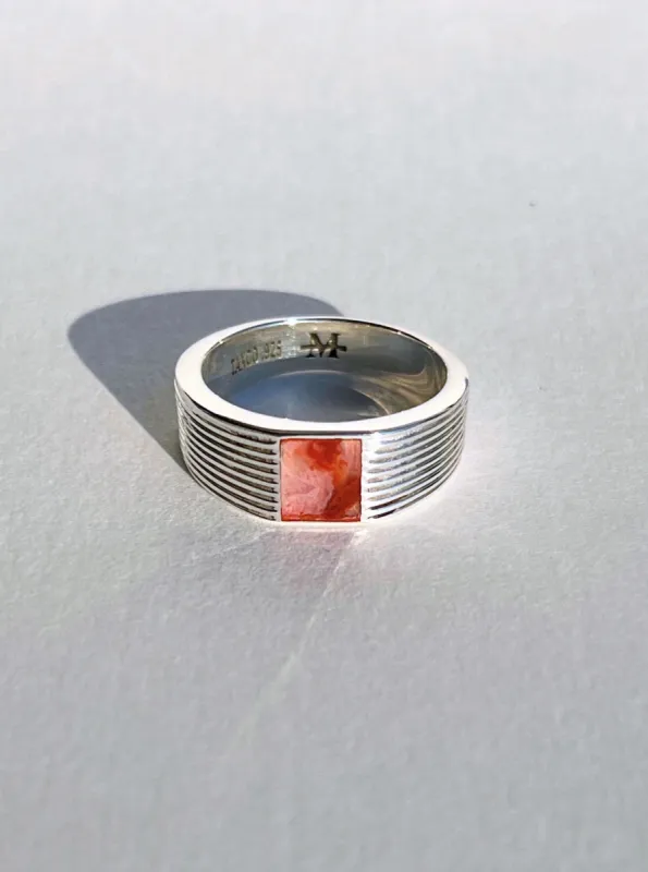 Dan Ring in Blood Agate, Sz. 10.75 sold by Maiden Name