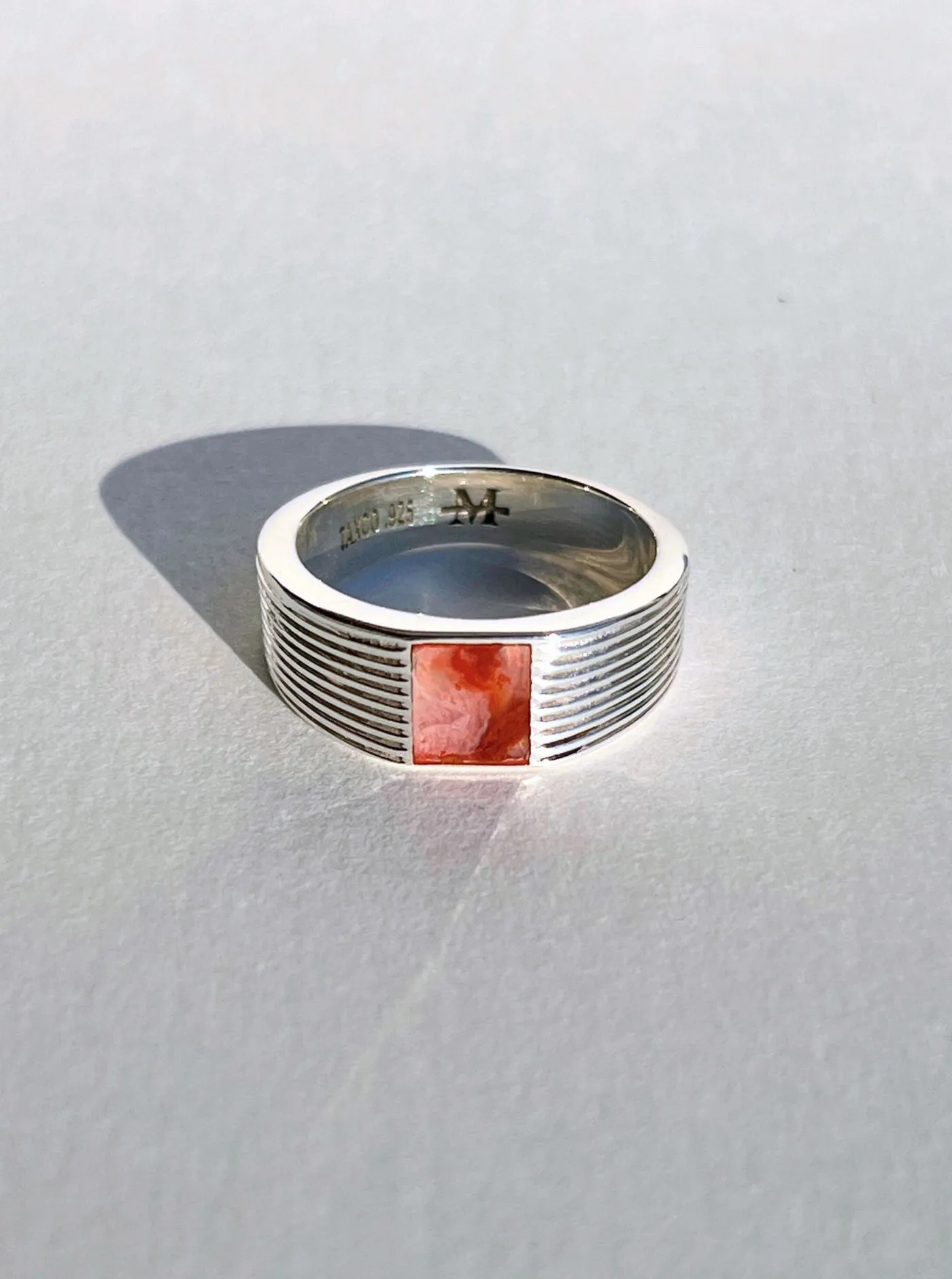 Dan Ring in Blood Agate, Sz. 10.75 sold by Maiden Name