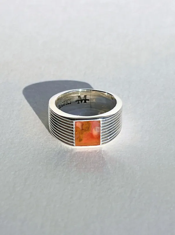 Dan Ring in Blood Agate, Sz. 7 sold by Maiden Name