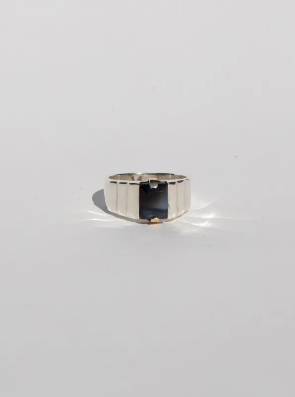 Small Ari Ring in Variegated Onyx sold by Maiden Name