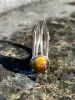 Tiger's Eye and Sterling Silver Double-Banded Ring, Sz. 4.75 sold by Maiden Name
