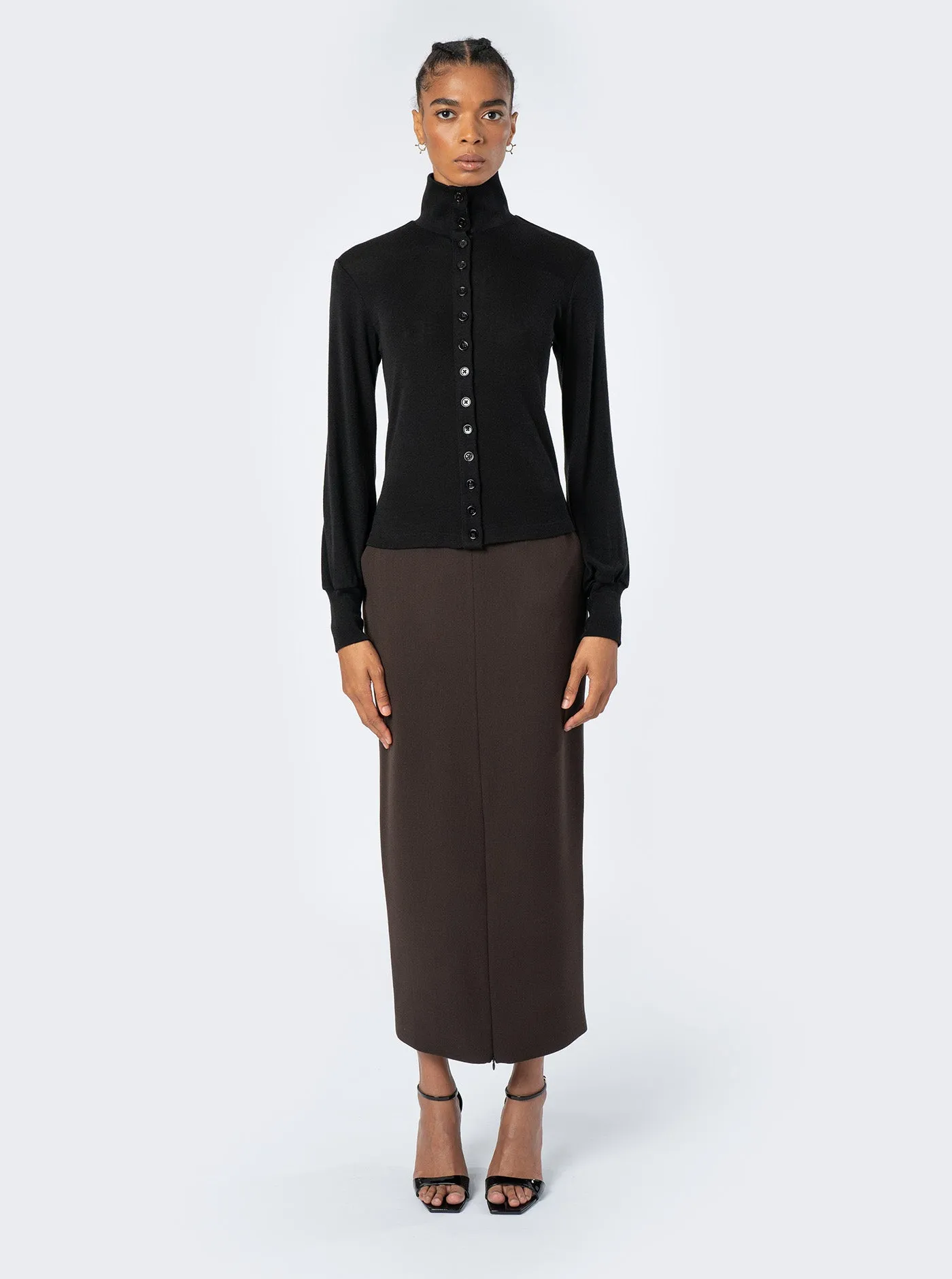 Alice Skirt Wool, Chocolate sold by Maiden Name product image thumbnail 3