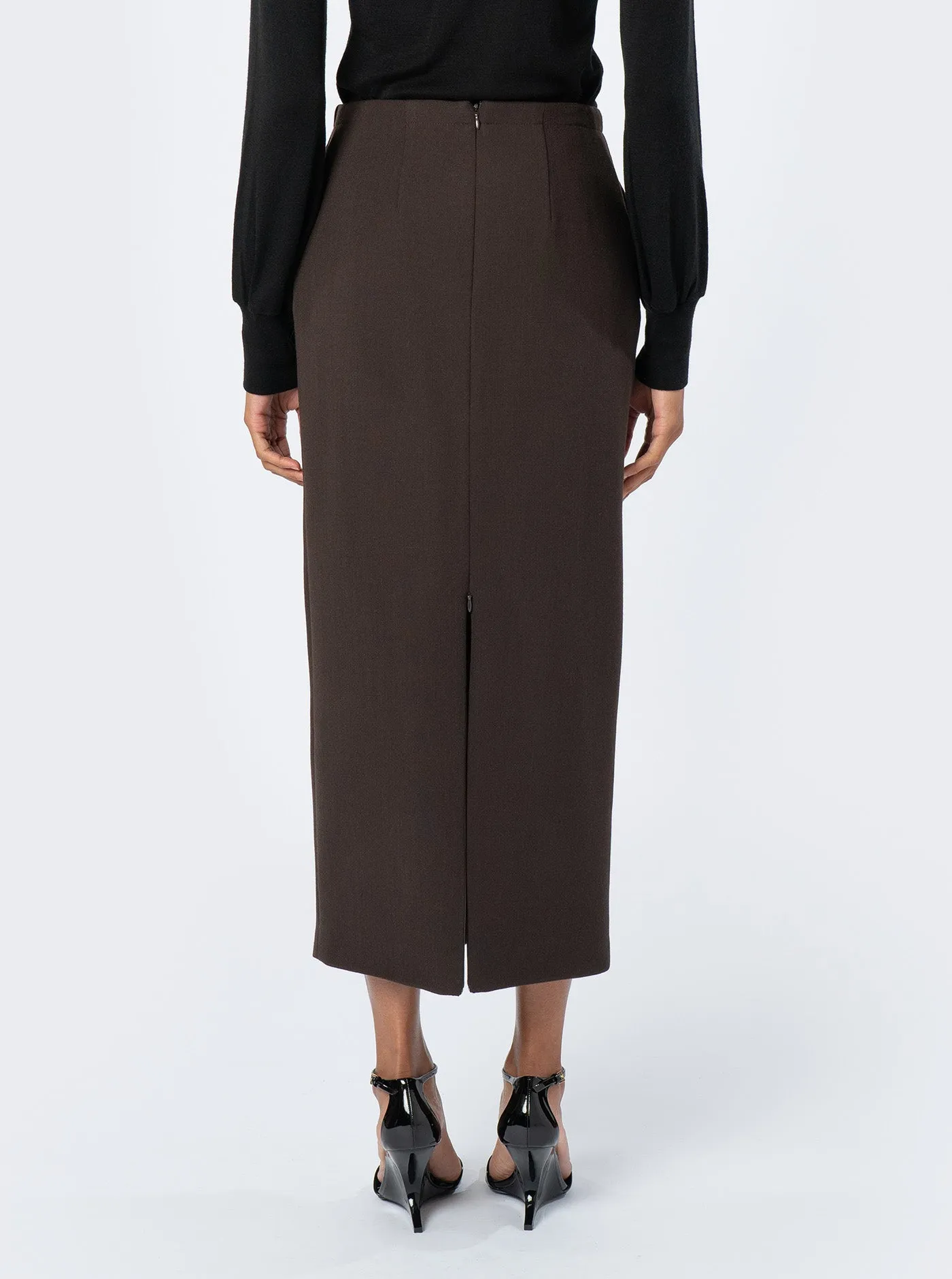 Alice Skirt Wool, Chocolate sold by Maiden Name product image thumbnail 2