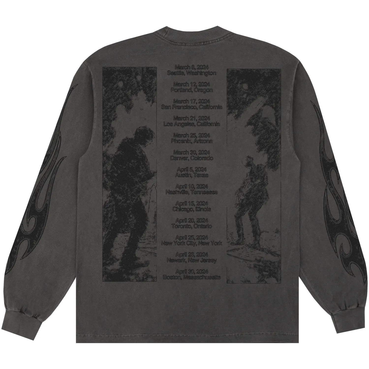 TOUR L/S TEE VINTAGE BLACK sold by 8thwndr product image thumbnail 2