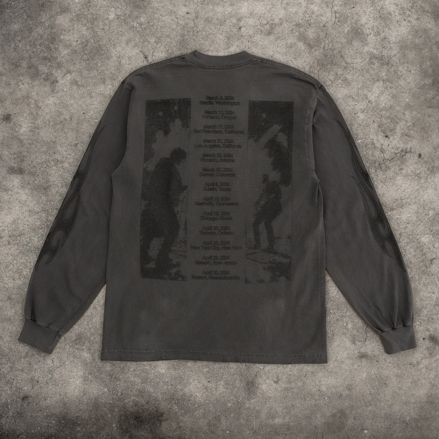 TOUR L/S TEE VINTAGE BLACK sold by 8thwndr product image thumbnail 4