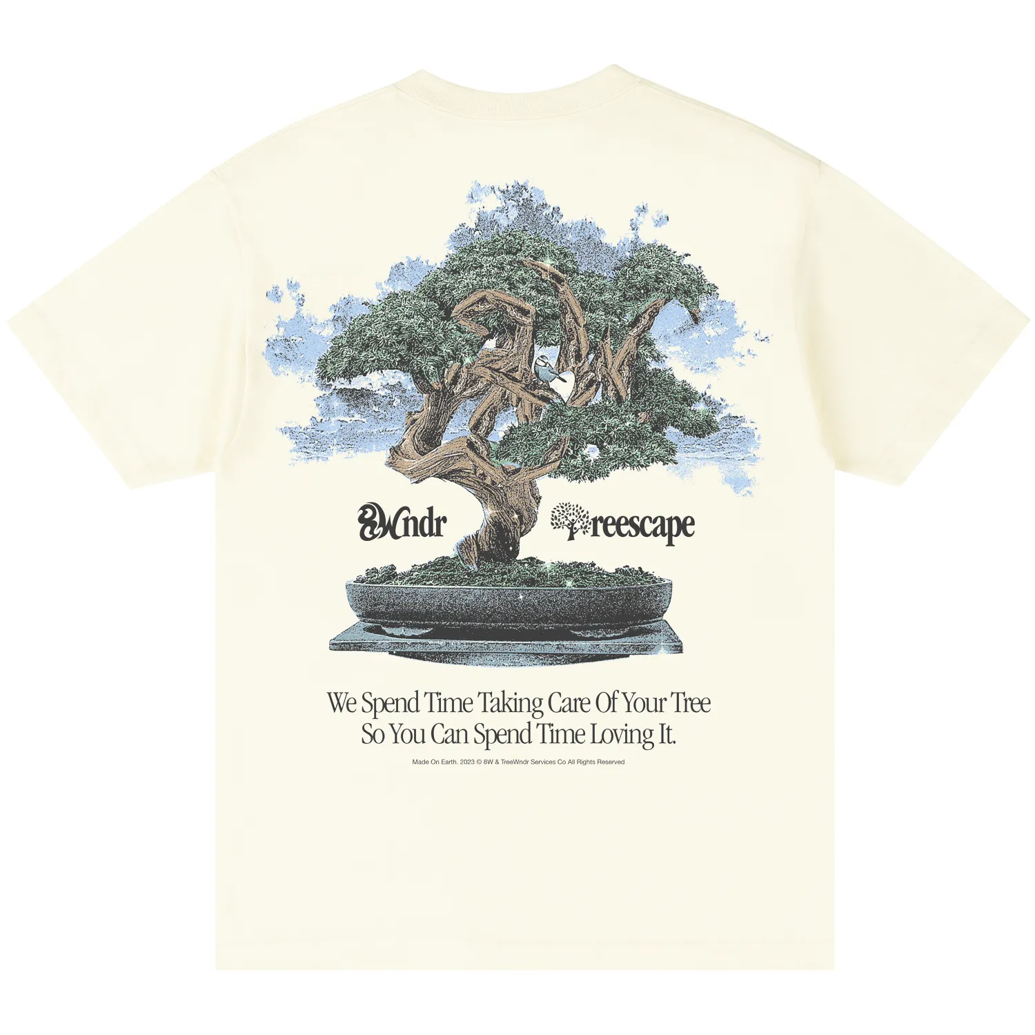 TREESCAPE TEE CREAM sold by 8thwndr