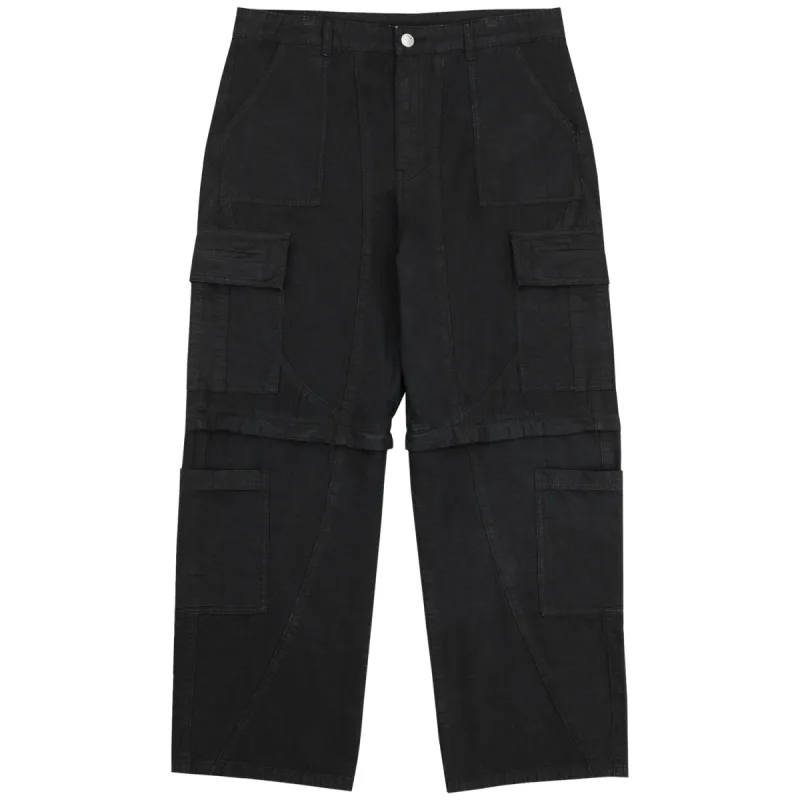 ZIP OFF CARGO PANTS BLACK sold by 8thwndr