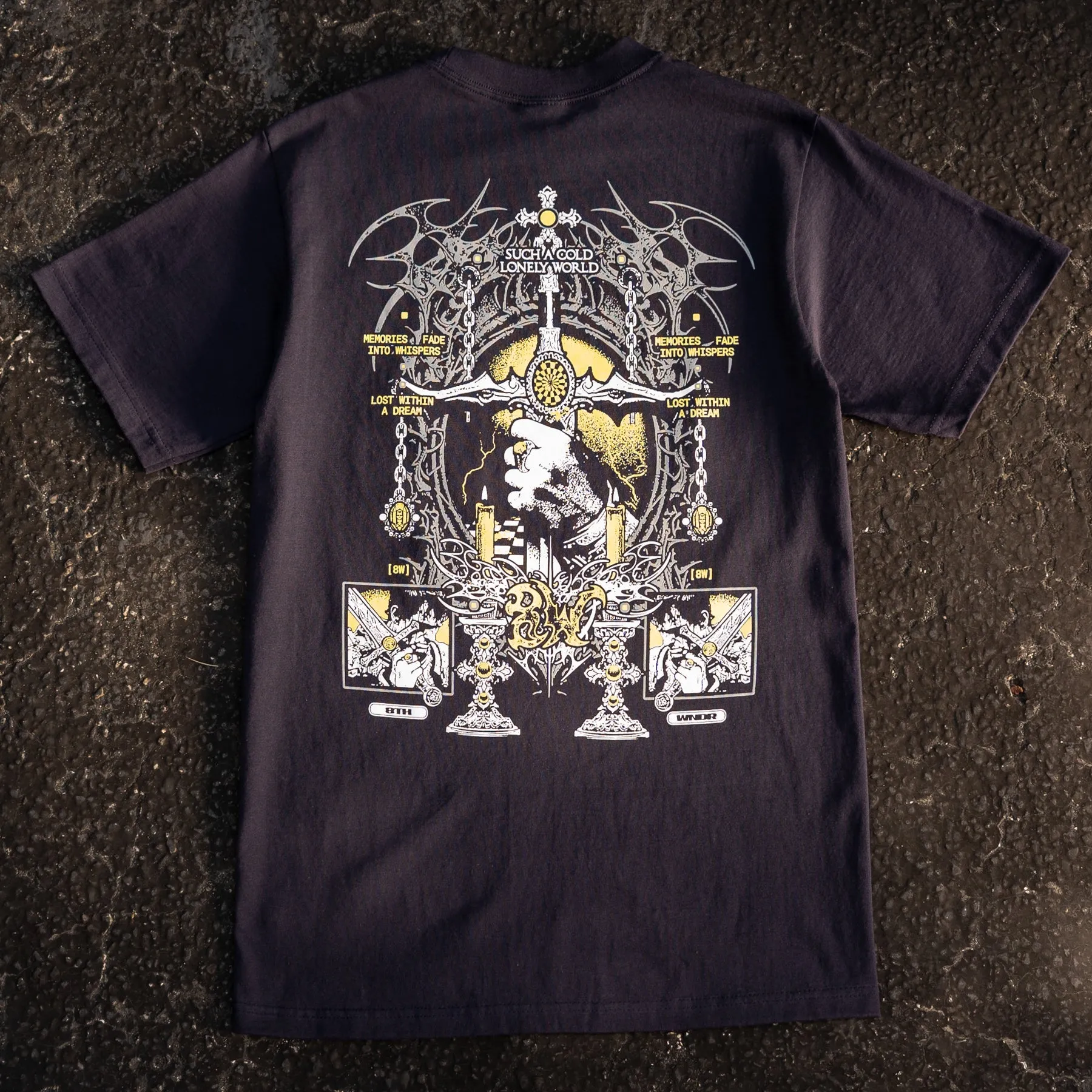 BLADE OF SORROW TEE NAVY sold by 8thwndr product image thumbnail 3