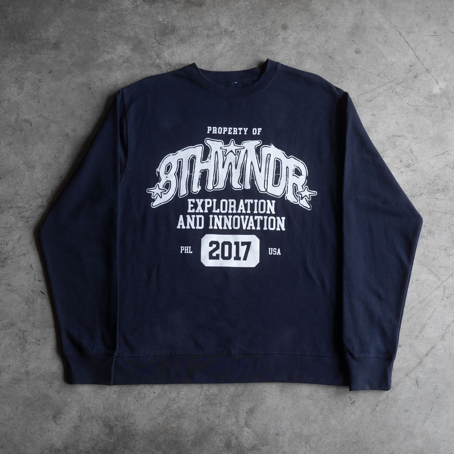 EXPLORATION CREWNECK NAVY sold by 8thwndr product image thumbnail 2
