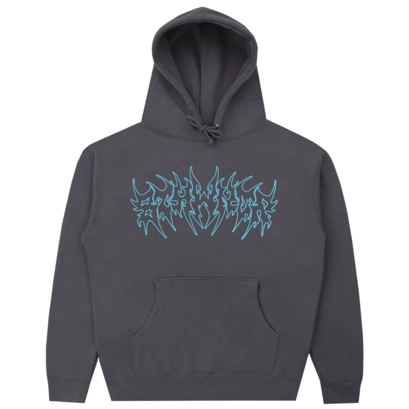 TRIBAL LOGO HOODIE CHARCOAL sold by 8thwndr