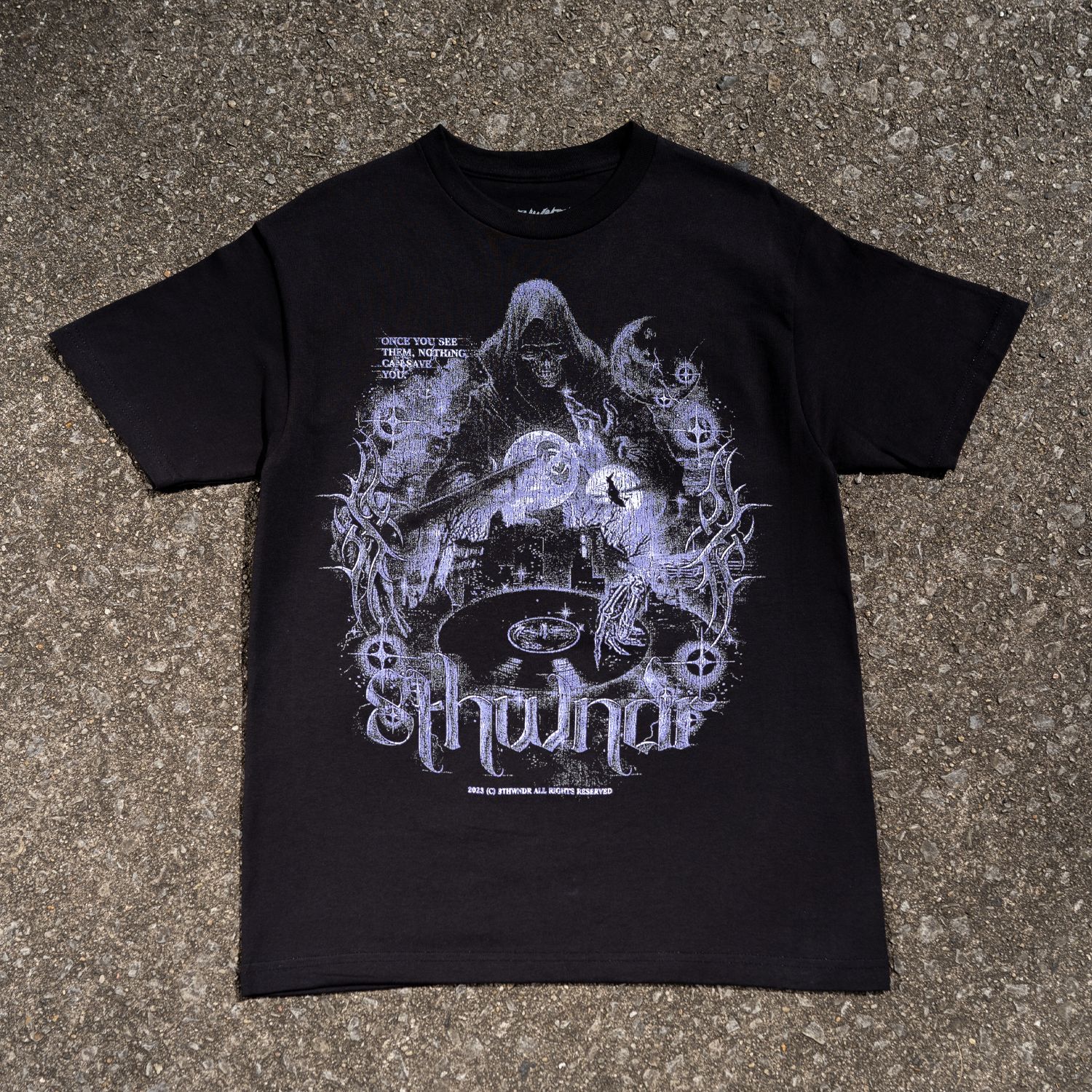 RECORD REAPER TEE BLACK sold by 8thwndr product image thumbnail 2