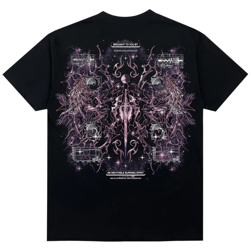CYBERHEAVEN TEE V3 BLACK sold by 8thwndr