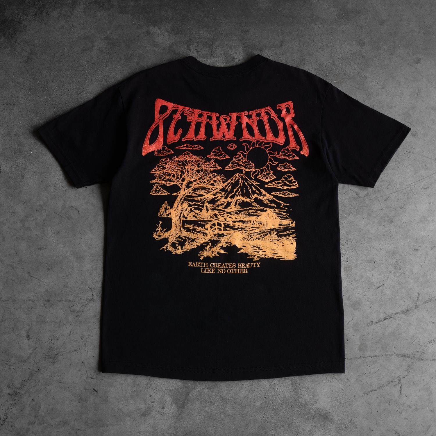 VOLCANO TEE BLACK sold by 8thwndr product image thumbnail 3