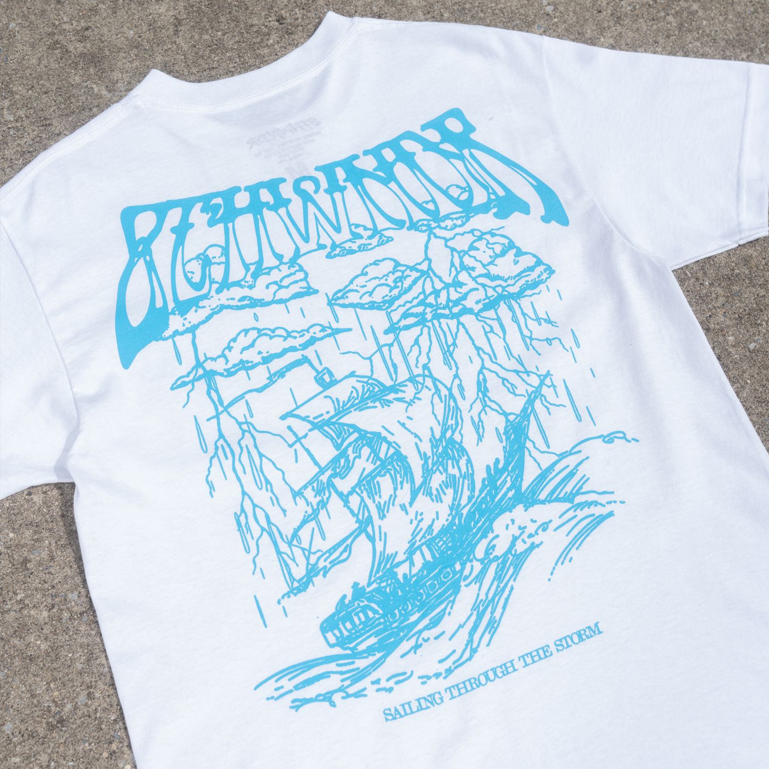 STORM TEE WHITE sold by 8thwndr product image thumbnail 4