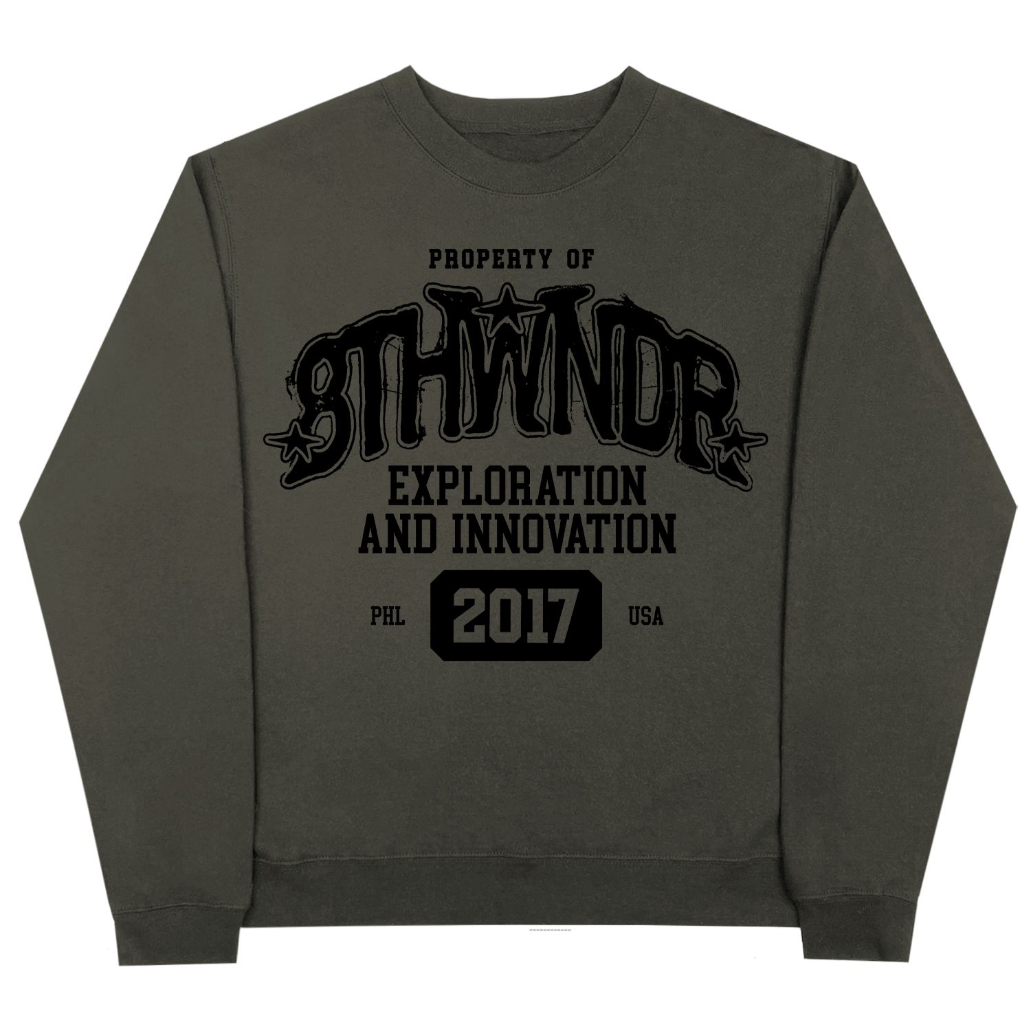 EXPLORATION CREWNECK DARK GREEN sold by 8thwndr