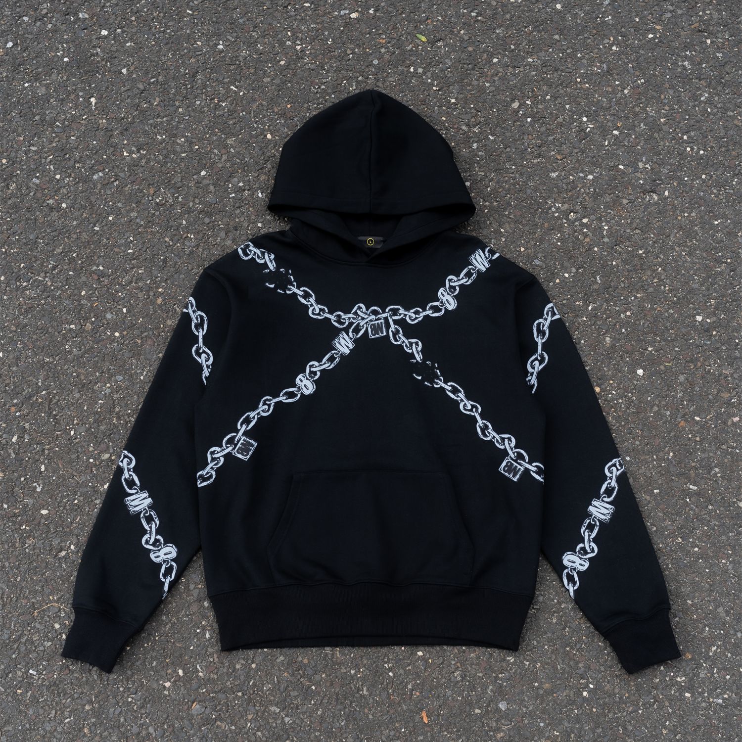 CHAIN HOODIE BLACK sold by 8thwndr product image thumbnail 3
