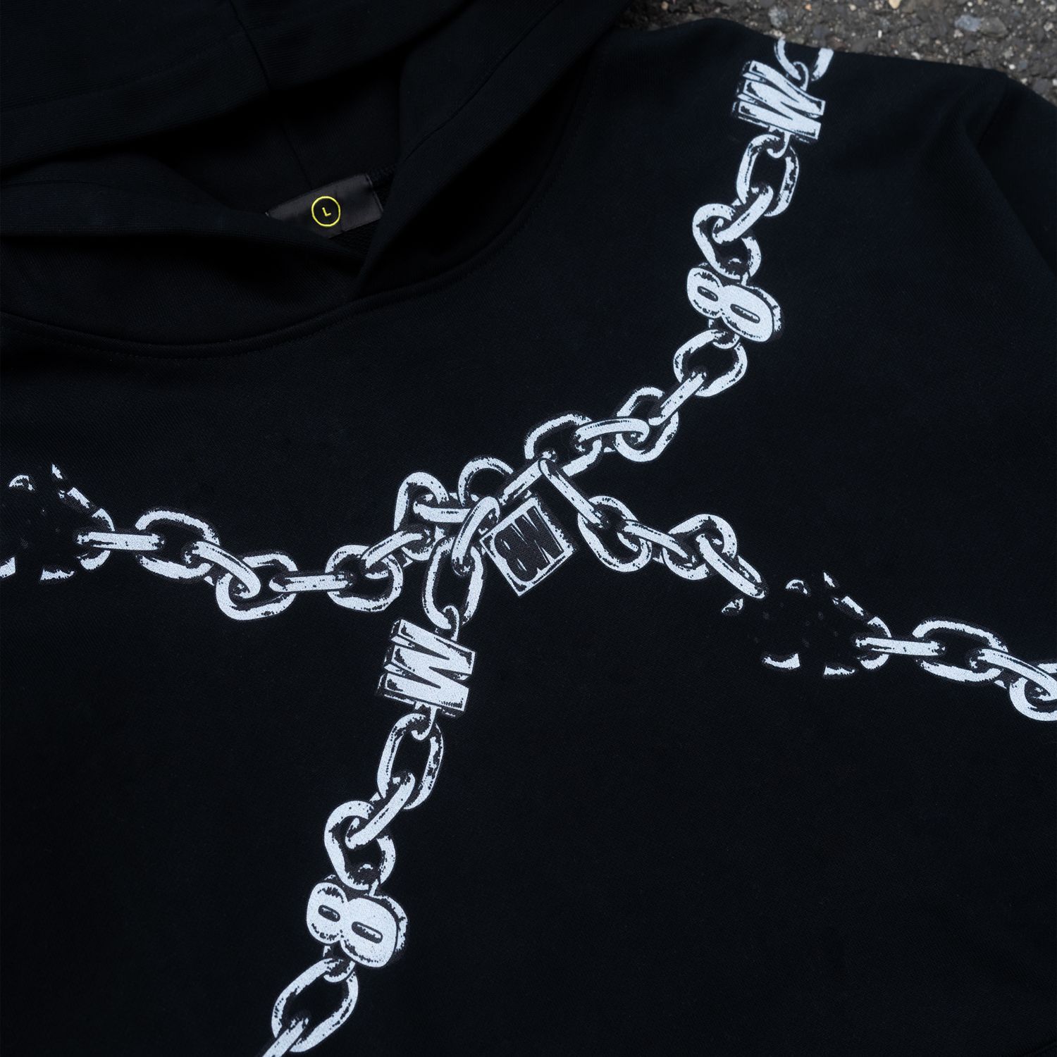 CHAIN HOODIE BLACK sold by 8thwndr product image thumbnail 5