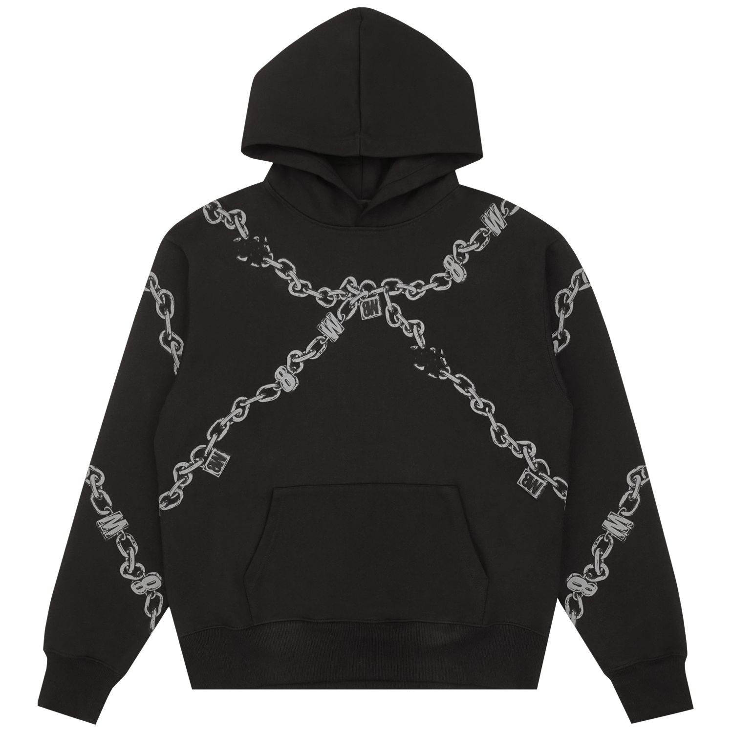 CHAIN HOODIE BLACK sold by 8thwndr