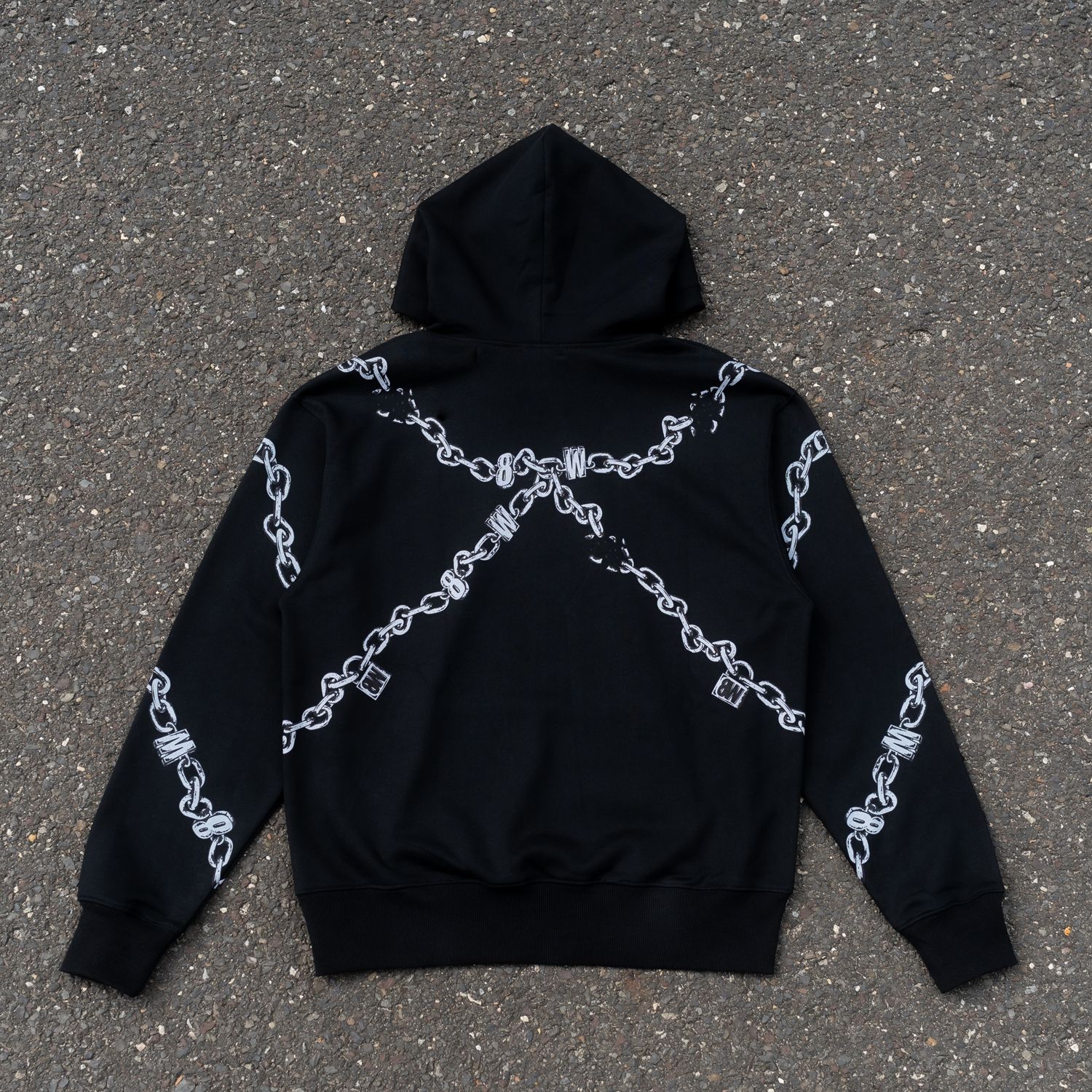 CHAIN HOODIE BLACK sold by 8thwndr product image thumbnail 4