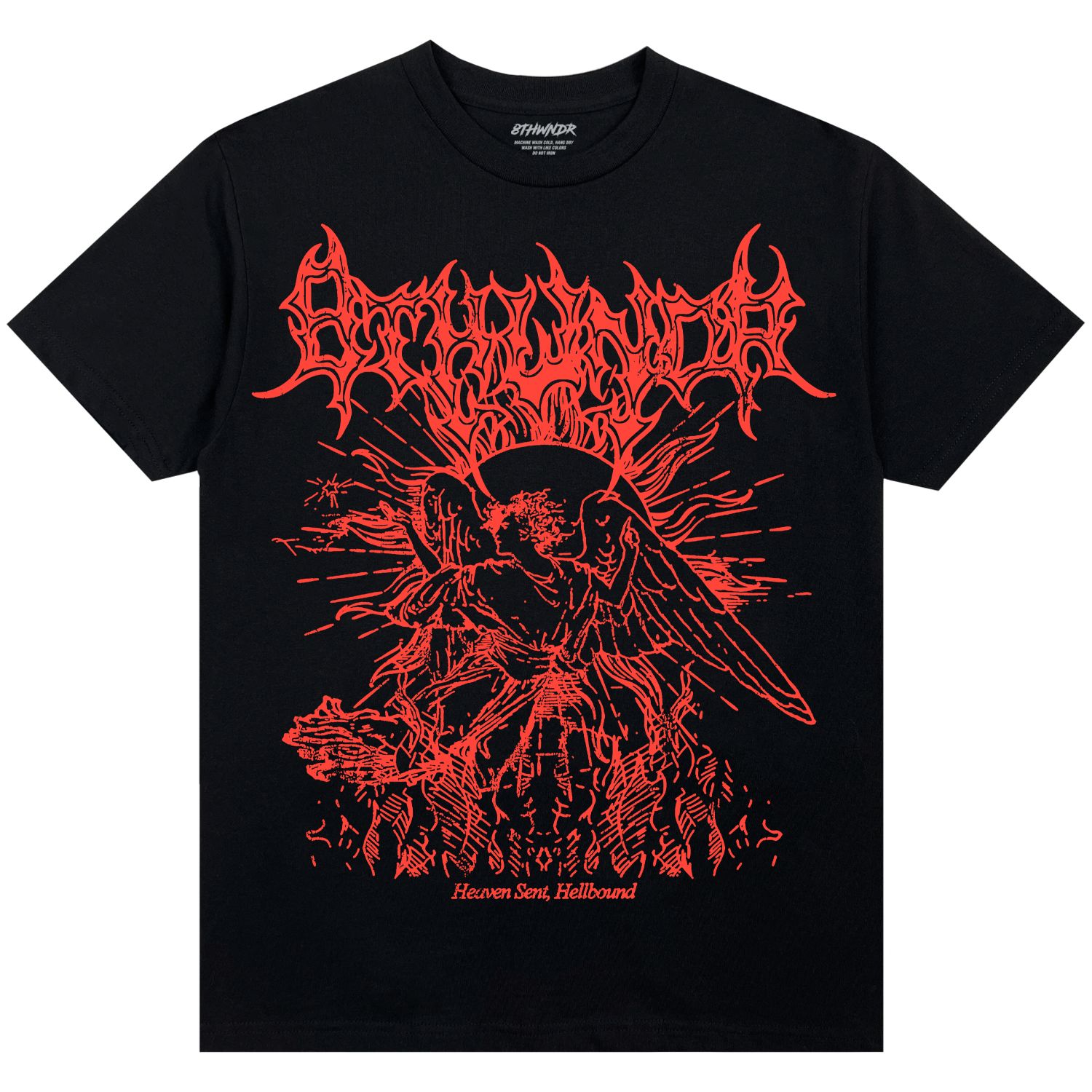 HEAVEN SENT TEE BLACK sold by 8thwndr