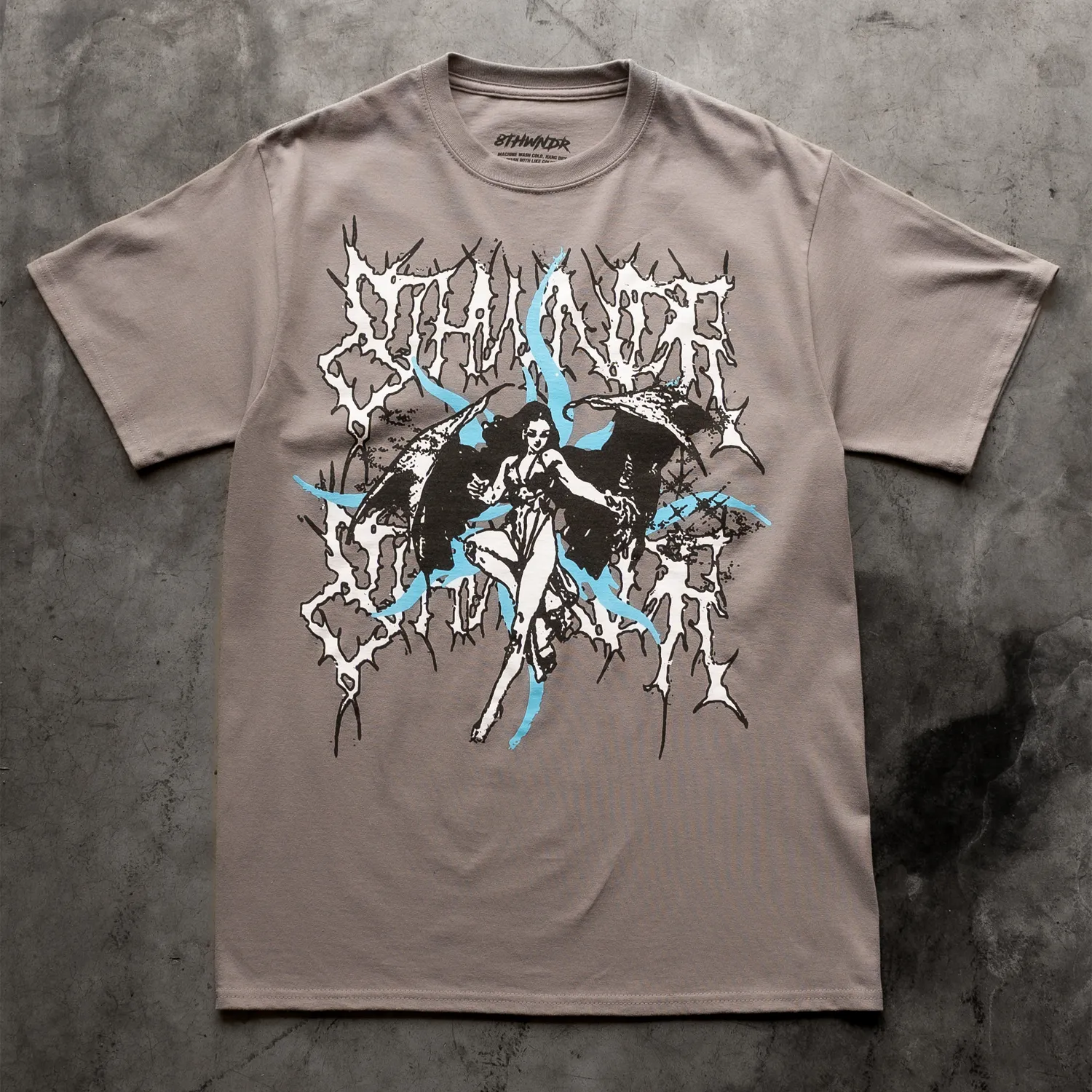 WING GIRL TEE GREY sold by 8thwndr product image thumbnail 2