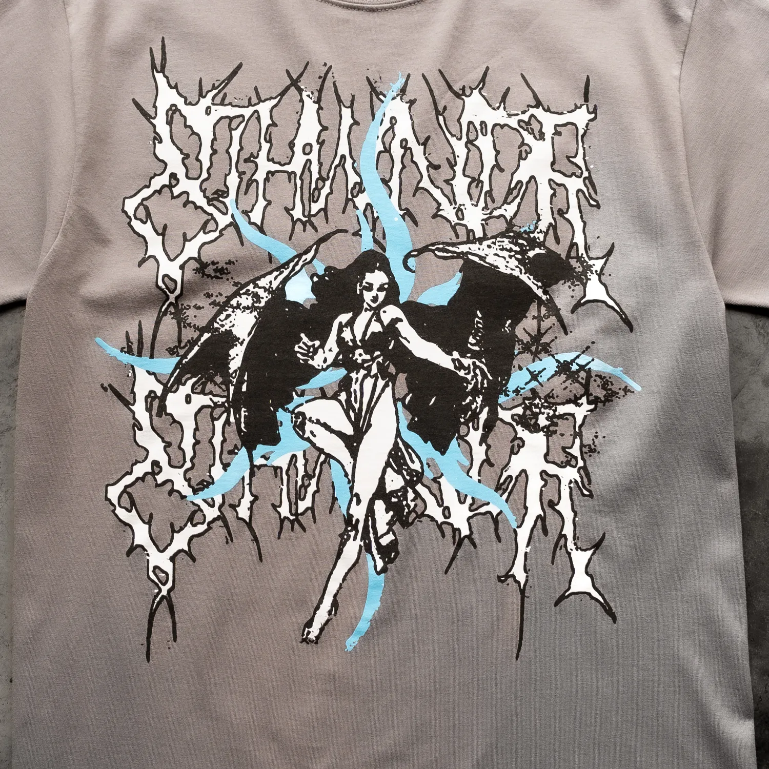 WING GIRL TEE GREY sold by 8thwndr product image thumbnail 3