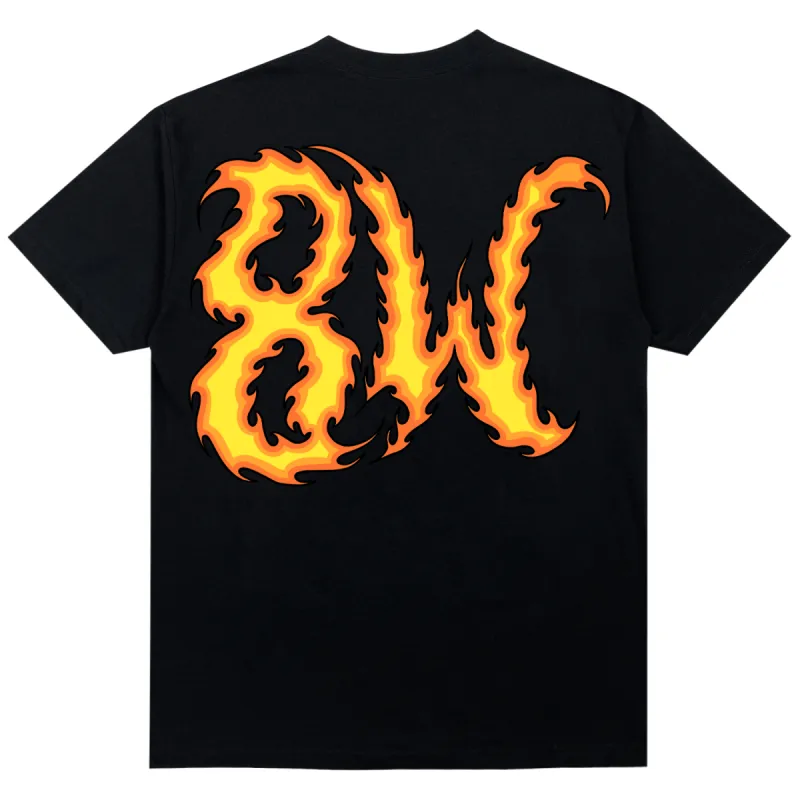 8W FLAME TEE BLACK sold by 8thwndr