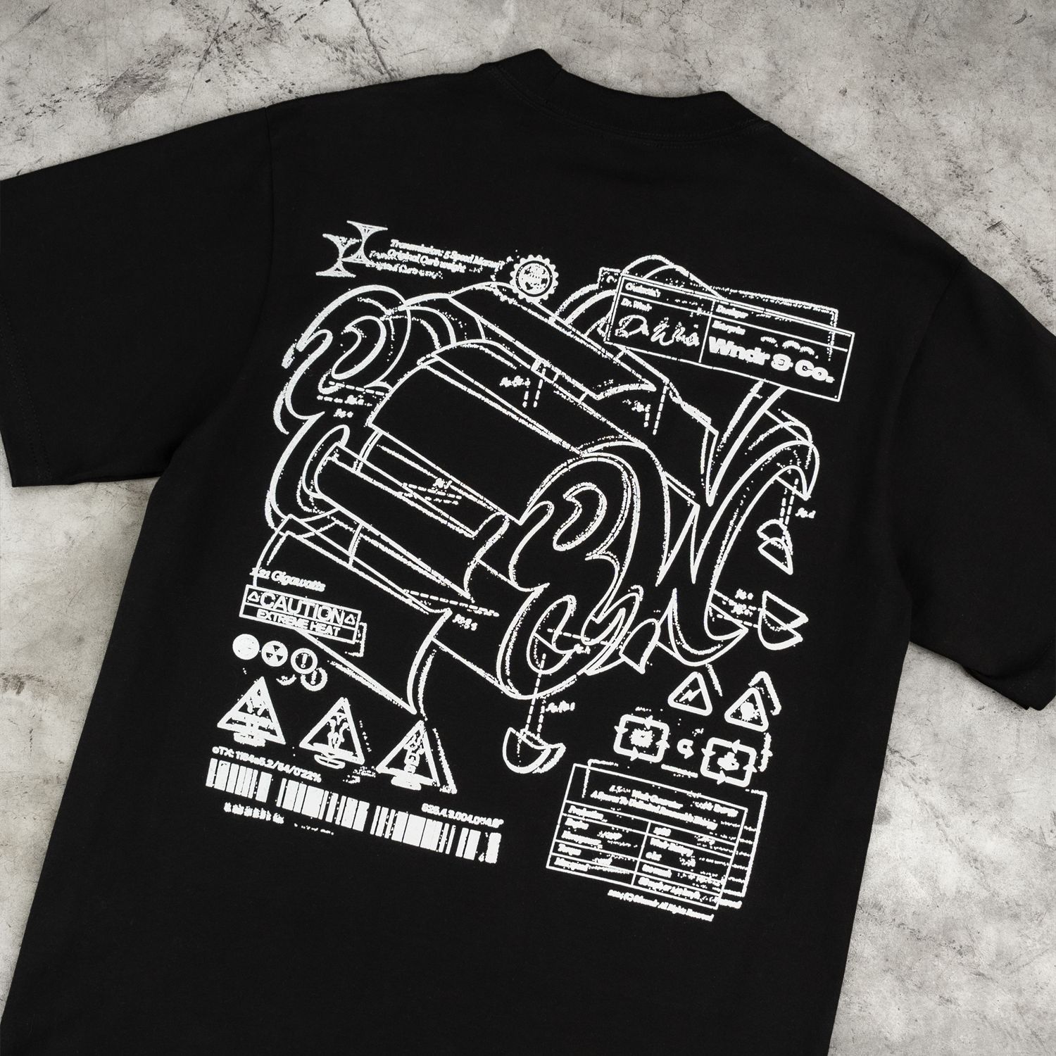 BLUEPRINT TEE BLACK sold by 8thwndr product image thumbnail 4