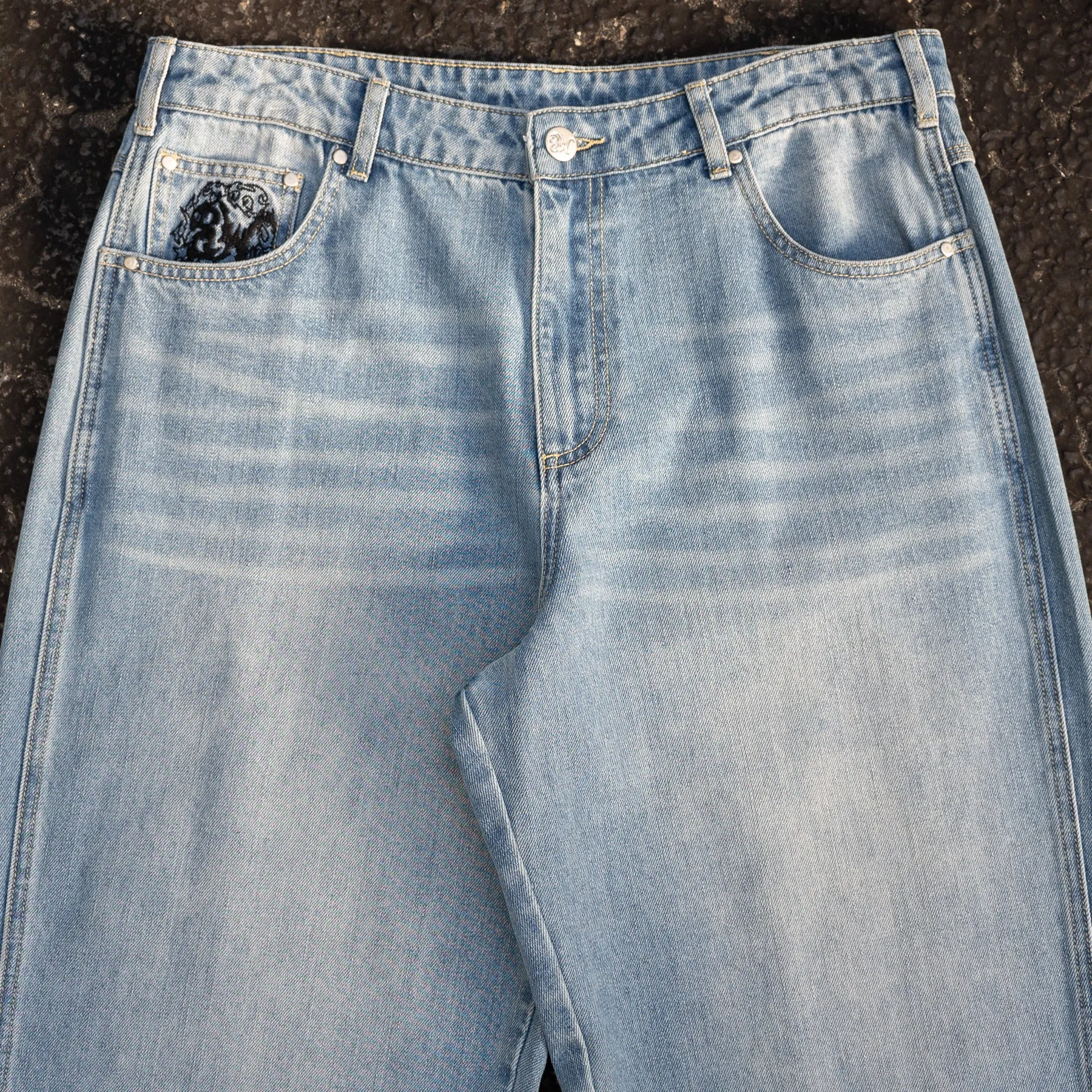 8W WREATH BAGGY JEANS BLUE sold by 8thwndr product image thumbnail 5