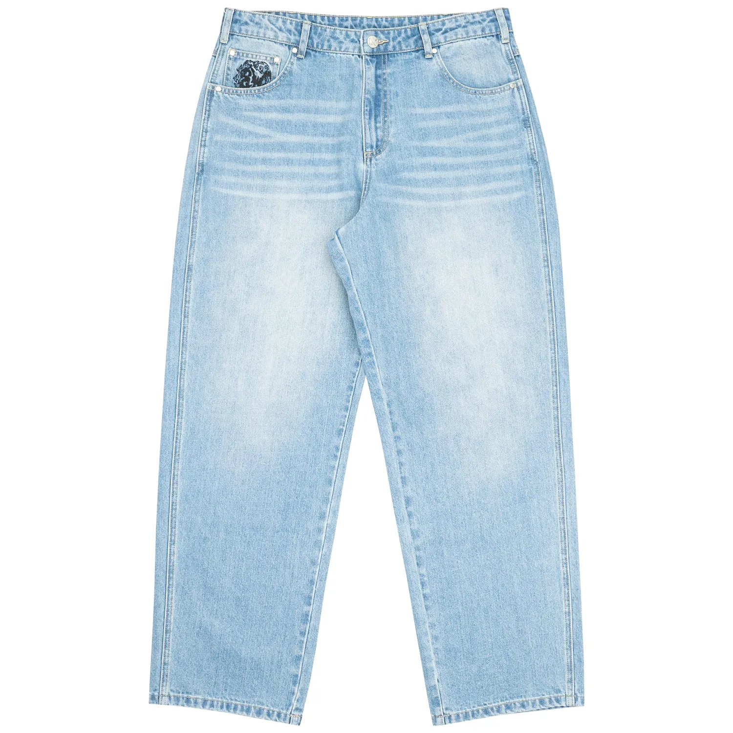 8W WREATH BAGGY JEANS BLUE sold by 8thwndr product image thumbnail 2
