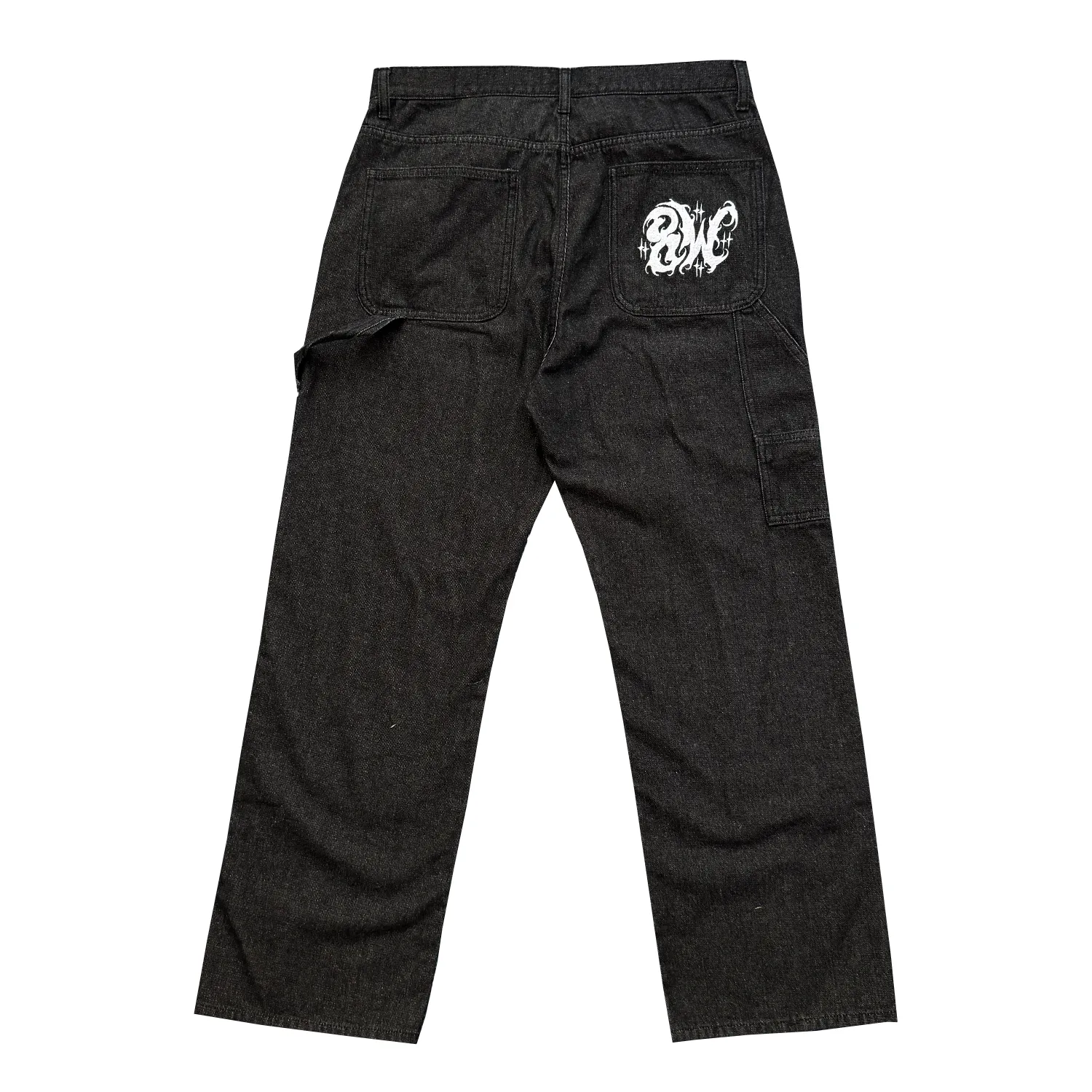 *1/1 SAMPLE* DOUBLE KNEE BAGGY JEANS BLACK sold by 8thwndr product image thumbnail 2