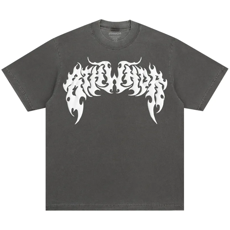 PUFF PRINT SYMMETRY LOGO TEE SHADOW sold by 8thwndr