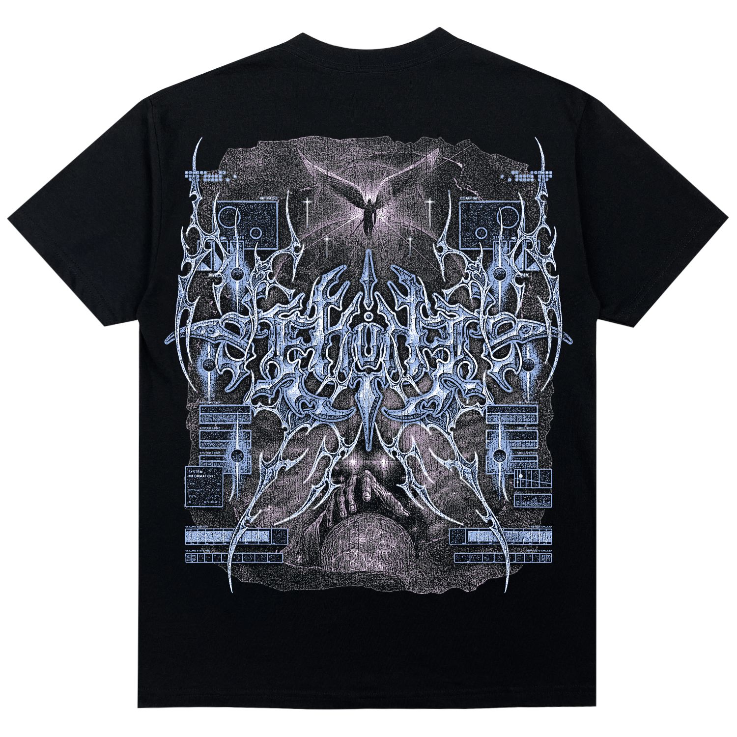 CYBERHEAVEN TEE BLACK sold by 8thwndr