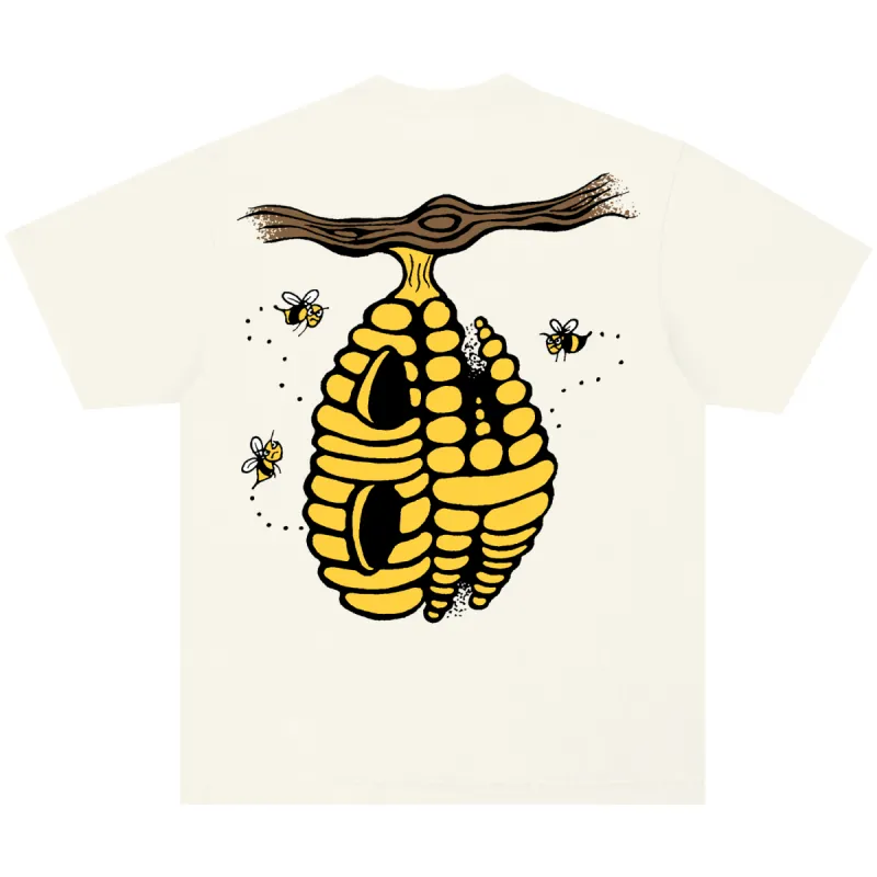 BEEHIVE TEE CREAM sold by 8thwndr