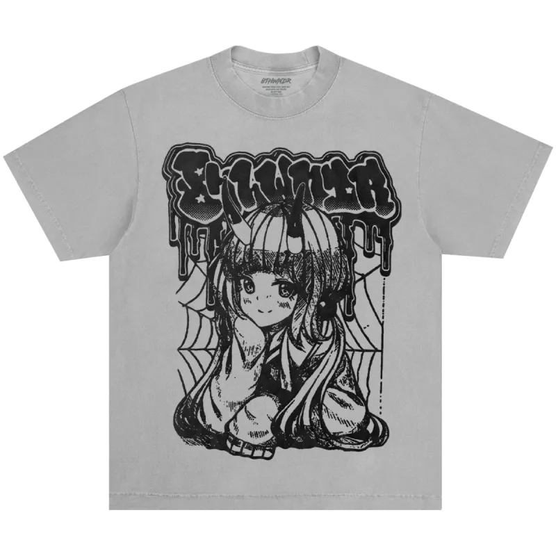 SPIDER GIRL TEE CEMENT sold by 8thwndr