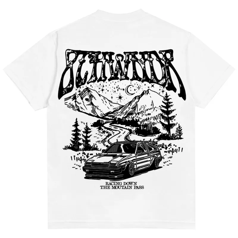 MOUNTAIN PASS TEE WHITE sold by 8thwndr