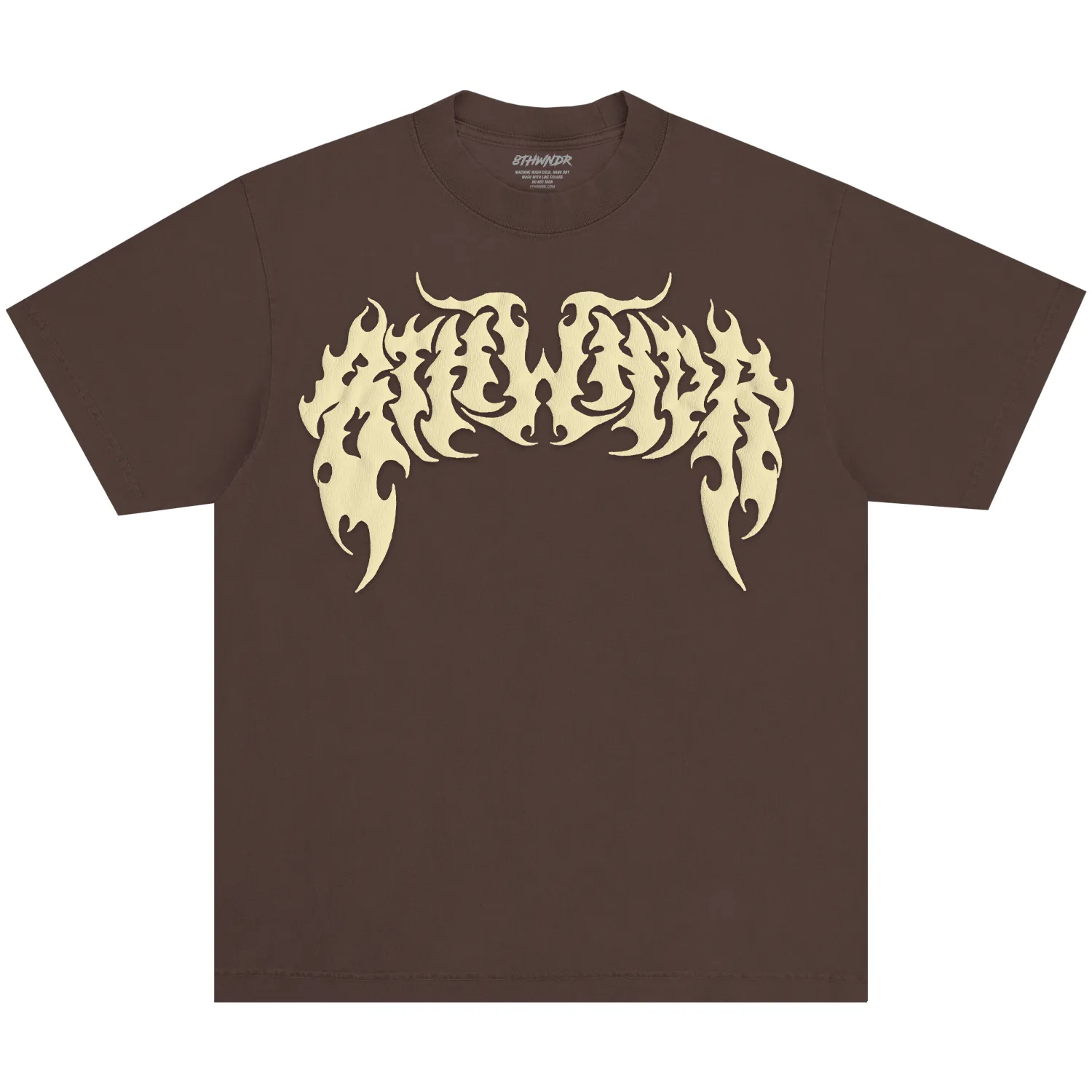 PUFF PRINT SYMMETRY LOGO TEE MOCHA sold by 8thwndr