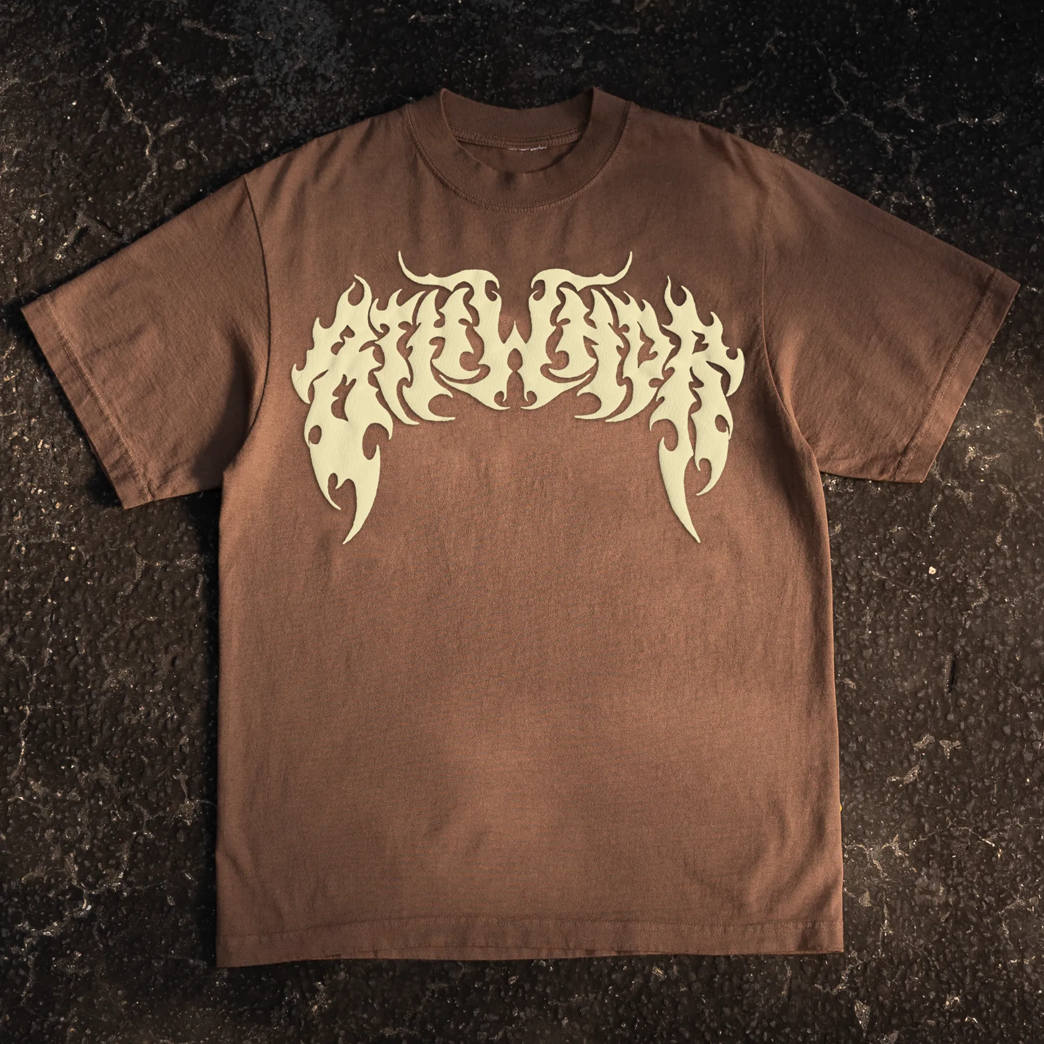 PUFF PRINT SYMMETRY LOGO TEE MOCHA sold by 8thwndr product image thumbnail 2