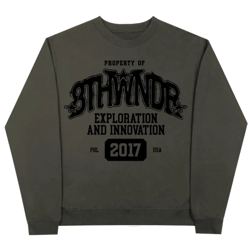 EXPLORATION CREWNECK DARK GREEN sold by 8thwndr