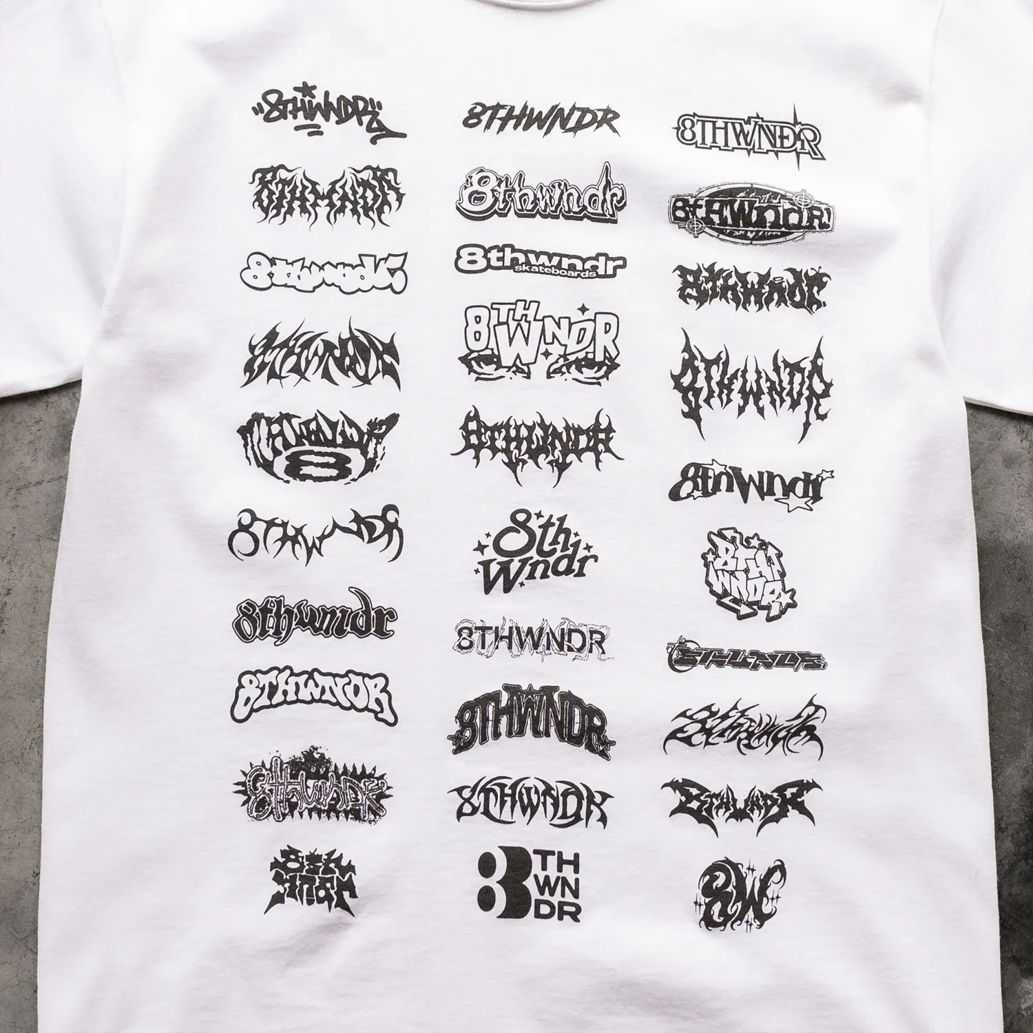 LOGOS TEE WHITE sold by 8thwndr product image thumbnail 3