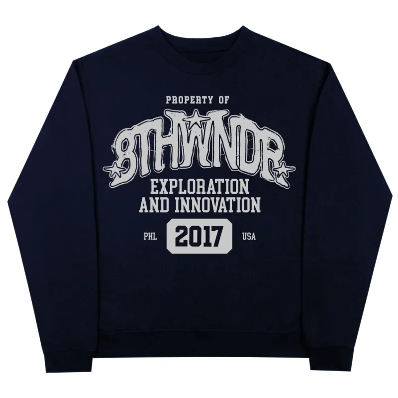 EXPLORATION CREWNECK NAVY sold by 8thwndr