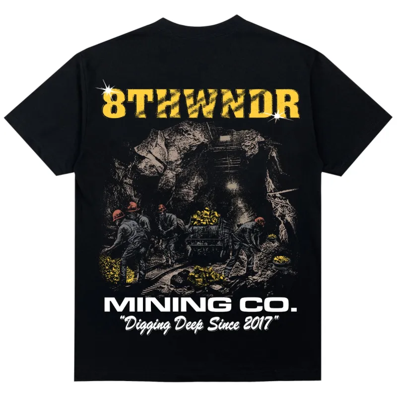 GOLD MINE TEE BLACK sold by 8thwndr