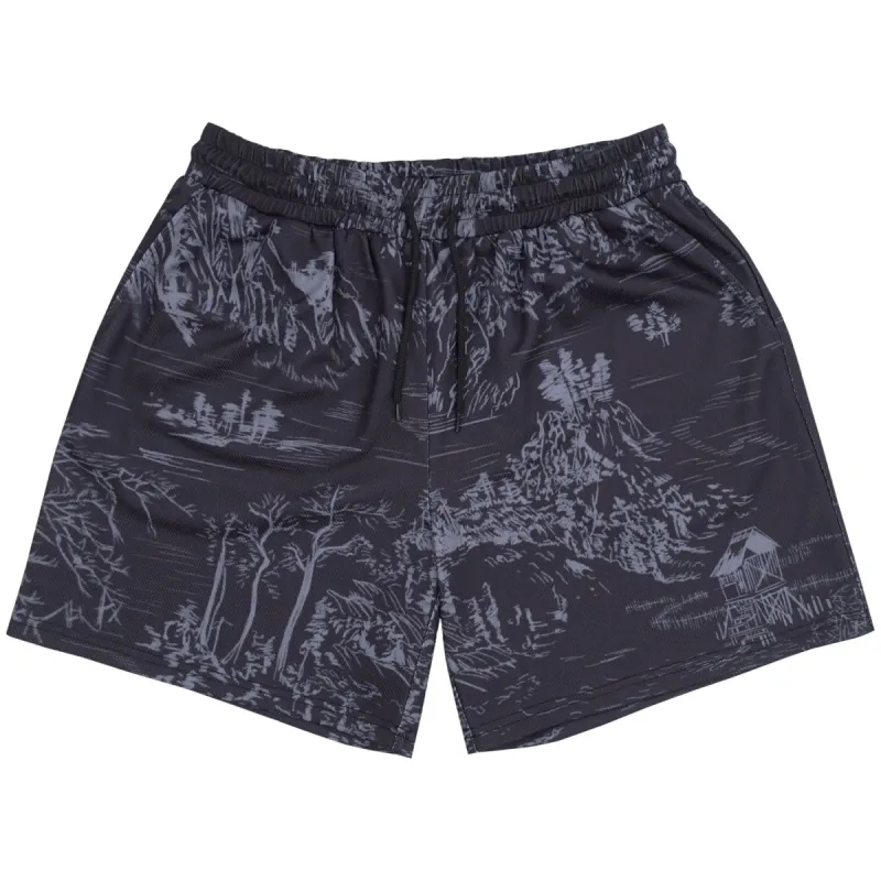NATURE MESH SHORTS BLACK sold by 8thwndr