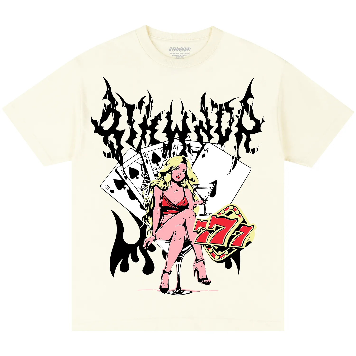 777 GIRL TEE CREAM sold by 8thwndr