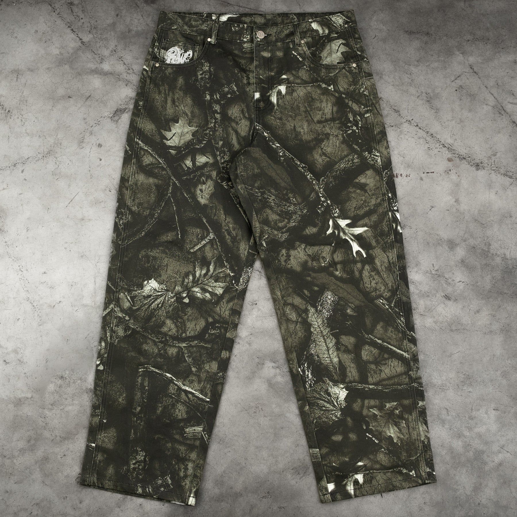 8W DARK CAMO BAGGY JEANS *PRE ORDER* sold by 8thwndr product image thumbnail 4